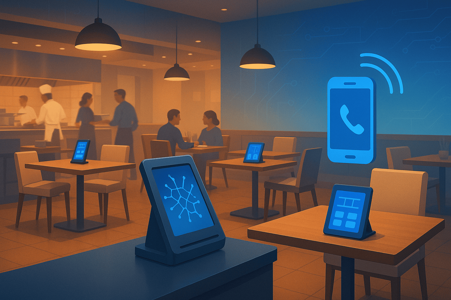 AI-powered restaurant management system handling calls and table optimization